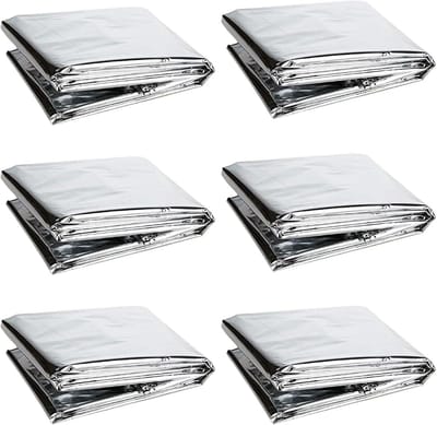 Reflecterende deken - Nooddeken warmte - Planten beschermen - Scheurvast composiet - 210 x 160 cm - Zilver