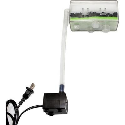 Aquarium Filterbox Klein Lage Waterzuiging Hangend Aquarium Zuiveraar voor Aquarium Accessoires white