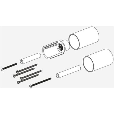 Herzbach DESIGN iX PVD UP extension 3 cm BLACK Steel 21.081600.1.40