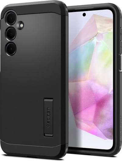 Spigen Geschikt voor Samsung Galaxy A35 5G - Tough Armor - Back Cover Hoesje - Zwart
