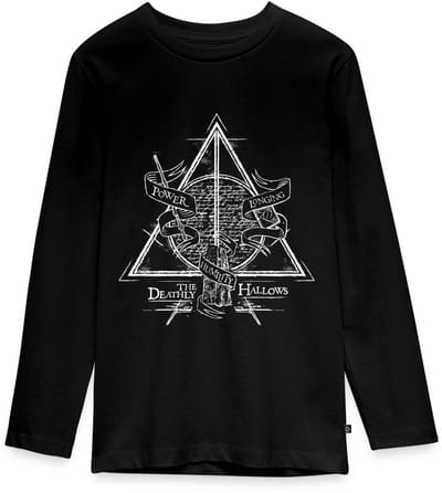 Harry Potter Deathly Hallows Premium T-Shirt Tiener Lang