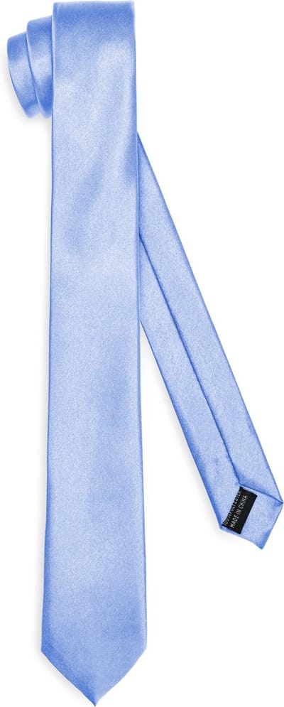 Ladeheid Smal Stropdas - Stropdassen voor heren - Lengte: 150 cm, Breedte: 6 cm - Blauw - LA-EA-TMS-6