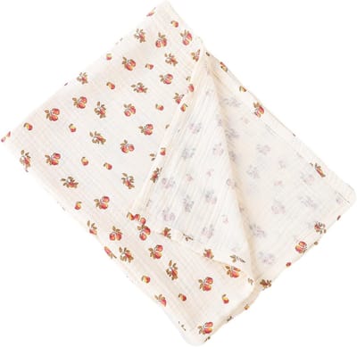 Mousseline Inbakerdeken - Zomerdeken Wikkeldoek - Baby Comfort - Zacht Ademend Katoen - 80 x 65 cm - Bloemenpatroon