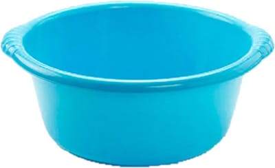 Plasticforte afwasbak teil - rond - 20 liter - kunststof - blauw - Afmetingen 50 x 47 x 20 cm - Huishouden