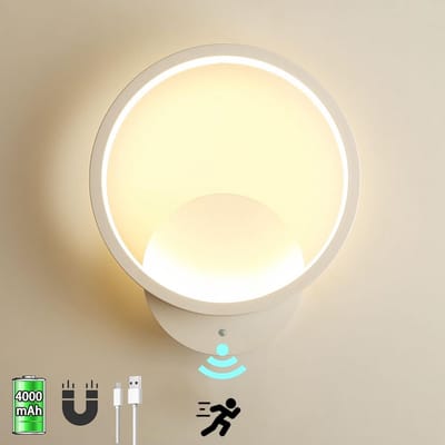 Oplaadbare LED Wandlamp met Bewegingssensor - Draadloos en Batterijgevoed voor Binnen