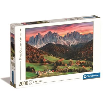 Clementoni - Puzzel - 2000 Stukjes - Val di Funes, ItaliÃ« - Puzzel Voor Volwassenen - High Quality Collection