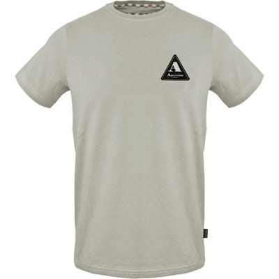 Aquascutum Heren Driehoek Logo T-Shirt (Grijs)