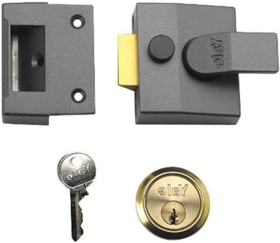 Nachtslot - Deurslot Grendel - Woning Beveiligen - Automatische Deadlock - 40 mm backset - Donker metallic