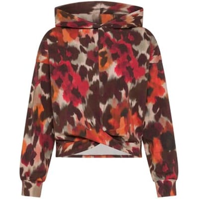 Felpa Deha Allover Knotted Cotton-Modal Hoodie - Fashion Wear - Vrouwen