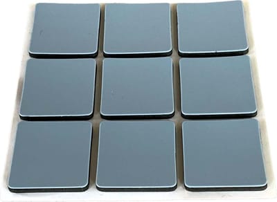 FSW-Products - 9 Stuks - Teflon Meubelglijders - 3 x 3 cm - Vierkant - Meubelvilt - Vloerglijders - Meubelonderzetters - Zelfklevend - Bescherming van Vloer en Meubel - Stoelpoten - Antikras - Viltjes – Stoelpootdoppen