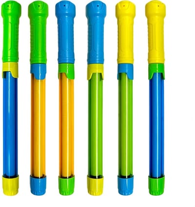 longziming -Waterblaster- Waterspuit - Badspeelgoed - Drijvend Ontwerp - ABS-Kunststof - Veilige Afgeronde Randen - Ergonomische Greep Voor Kinderen - 6 Stuks