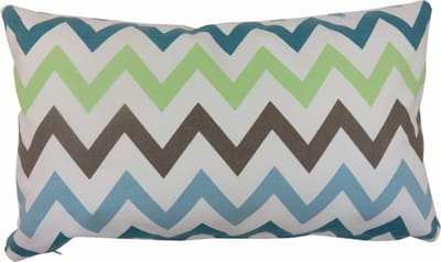 Kussen Multi Zigzag Porcelai | 30 X 50 | Sierkussen Voor Woonkamer Of Slaapkamer