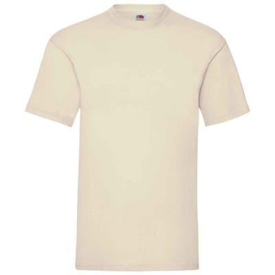 Fruit of the Loom Heren Valueweight T-Shirt (Natuurlijk)