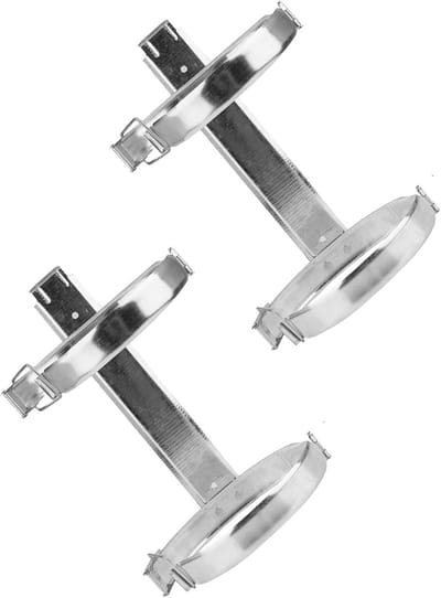Brandblusser Beugel - Hanger Muurbevestiging - Veiligheid Thuis - Stevige IJzeren Constructie - 25x13cm - Zilver