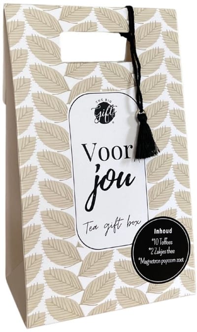 The Big Gifts Tea Gift Box - thee met citroen en aardbei smaak - cadeauverpakking