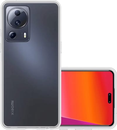Hoesje - Geschikt voor Xiaomi 13 Lite - Sterk & Shockproof - Hoes Cover - Siliconen Case - Transparant