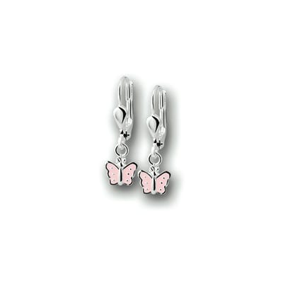 Yep! oorhangers vlinder brisur haak - Zilver