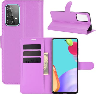 Coverup Hoesje - Geschikt voor Samsung Galaxy A52 / A52s Hoesje - Coverup Book Case - Paars