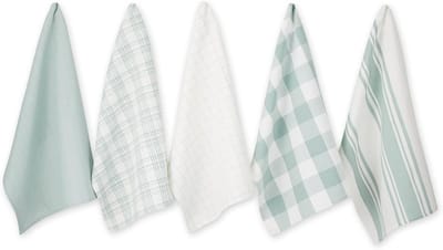 Grote geweven katoenen theedoekset - 5 stuks, 18x28 inch