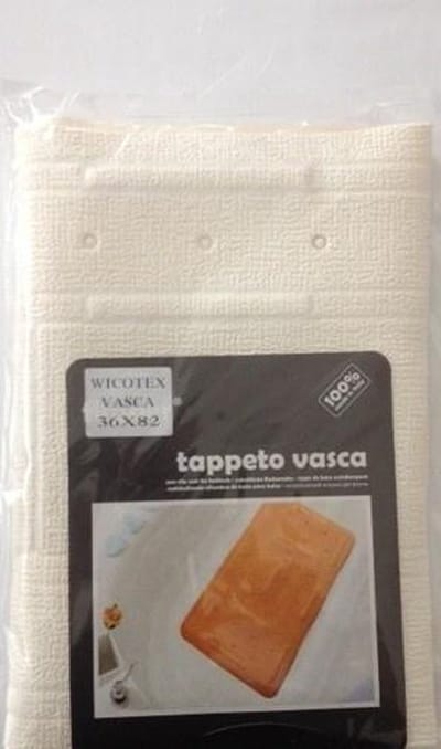 Badmat antislip- wit 36x82cm