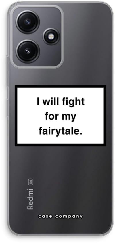 Case Company® - Hoesje geschikt voor Xiaomi Redmi 12 hoesje - Fight for my fairytale - Soft Cover Telefoonhoesje - Bescherming aan alle Kanten en Schermrand
