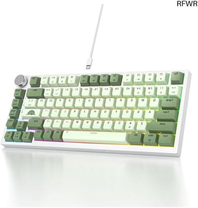 RFWR® Mechanisch Gaming Toetsenbord met RGB Verlichting en Hot-Swappable Rode Schakelaars - Compact TKL Ontwerp