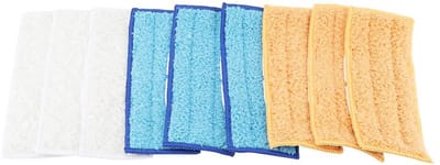 Allecto - Microvezel Mop Pads Set - 9-Delige Set - Wasbaar en Herbruikbaar - Geschikt voor Robotstofzuigers - Stofopname - Ideaal voor Huishouden e...