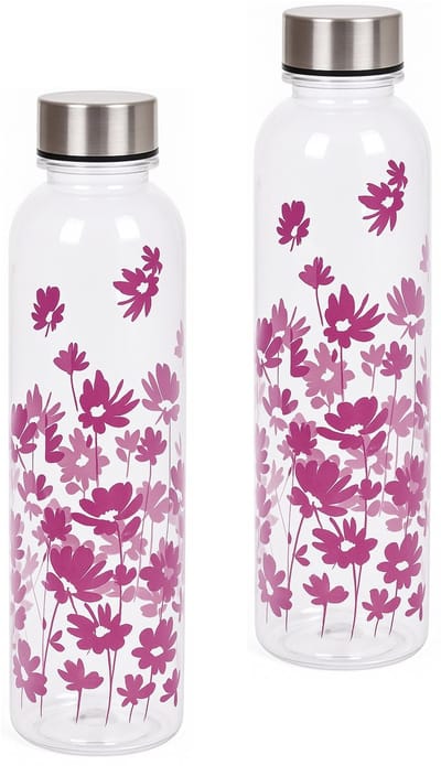 Set van 2 drinkflessen 500 ml – lekvrije kunststof waterflessen voor koude dranken