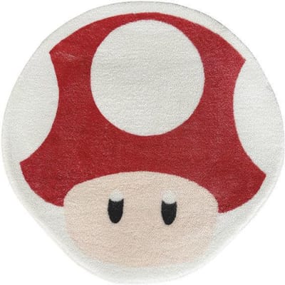Cartoon Paddenstoelhoofd Huishoudelijk Absorberend Antislip Dik Imitatie Kasjmier Tapijt Slijtvast Vuil Warm Slaapkamer Beddeken 60 * 60CM [Imitation Cashmere]