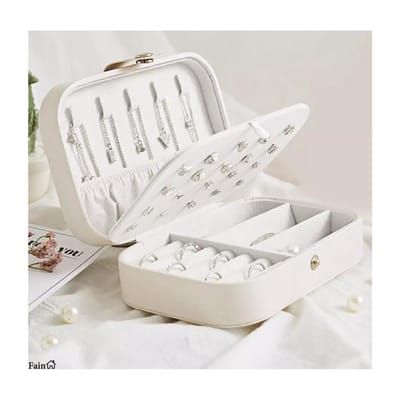 Fain® Luxe Sieradendoos – Wit – Juwelendoos – Sieradendoos dames – Sieradendoosje – Opbergdoos - Sieradenbox luxe juwelendoos – Sieradenkist – Sieradendoos meisjes – Juwelen houder - Juwelendoosje voor volwassenen