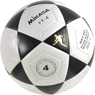 Mikasa FT-4 Voetbal Zwart, Wit
