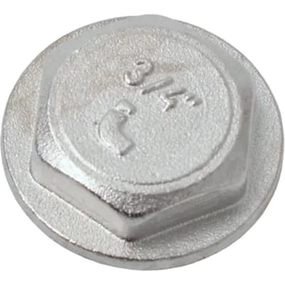 Sanivesk Draad Eindstop Chroom 3/4"m 4pp
