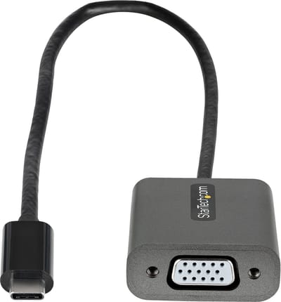 Kabel USB C naar VGA Startech CDP2VGAEC Zwart