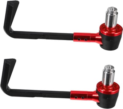 Remhendel Beschermers - Motorhendels - Fiets Bescherming - Aluminium Materiaal - 16x5.8cm - Rood