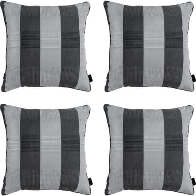Madison - Sierkussen Alice grey - Ca. 50x50 cm - Set van 4
