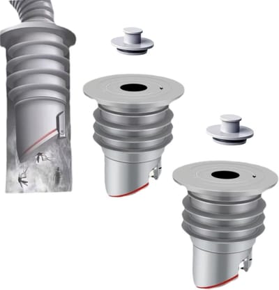 Anti-geur wasmachine stop, Universele afvoerset 45-50 mm gezalfde wasmachine slang, vloerafvoerkern, anti-geur wasmachine stop afvoerslang afdichtstop, pakking voor slang, Vloerafvoer geur Val (2 stuks) - Cyslmuk®