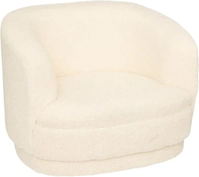 Atmosphera kids Kinderfauteuil / kinderzetel Curly - Wit