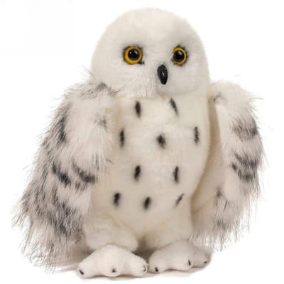 20cm7.87Inch Schattige Sneeuwuil Knuffeldier Pluche Voor Jongens- En Meisjeskamer Uilen Pluche Decor Kinderen Cadeaus Voor Kinderen Speelgoed white