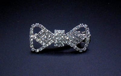 Duckklem strik-vorm met strass #2