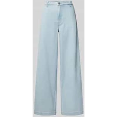 Wide leg jeans met steekzakken, model 'Winnie'