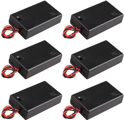 Dailygoody - 4.5V Batterij Houder - Elektronische Circuit - Met AAN/UIT Schakelaar - Plastic Opbergdoos - Ideaal voor Doe-Het-Zelf - Handig voor H...