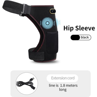 Draagbare Elektrische Verwarmde Heupmassager Vibratie Kneed voor Ischias Pijnverlichting Spierherstel Winter Warm Uitrusting EU-Plug