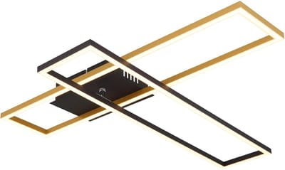 Plafonniere - zwart - DAKARI - metaal - LED - 67208-30G - Globo