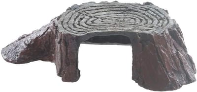 Boomstronk Schildpad Schuilplaats van Hars - Decoratie voor Bearded Dragons, Reptielen en Amfibieën in Aquariums en Terrariums - Natuurlijke Accessoires voor Dieren