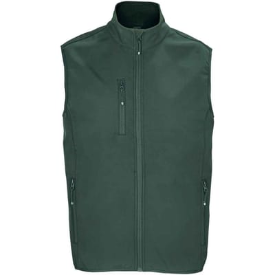 SOLS Heren Falcon Softshell Bodywarmer met rits (Bosgroen)