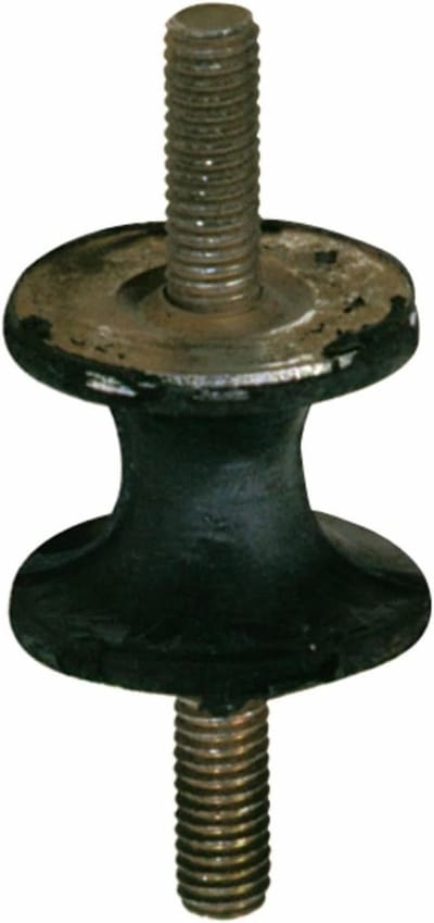 Silent Block Zandloper - Trillingsdemper Rubber - Trillingen Dempen - Mannelijk x Mannelijk - Ø 40 x 30 mm - Zwart