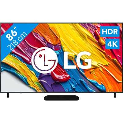 LG 86" QNED82 4K (2025) + Sonos Ray Zwart