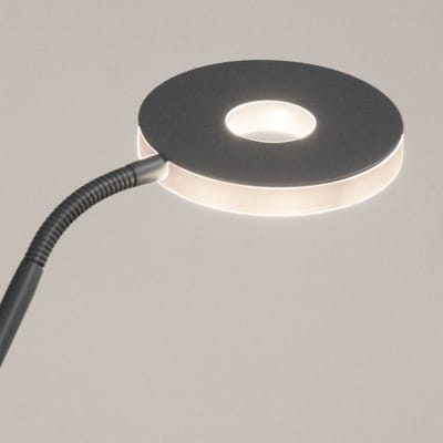 FISCHER & HONSEL LED vloerlamp Dent, zandgrijs, 180 cm, metaal, CCT, 2-lamps.