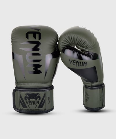 Venum Bokshandschoenen ELITE- Khaki/Zwart - 16 oz