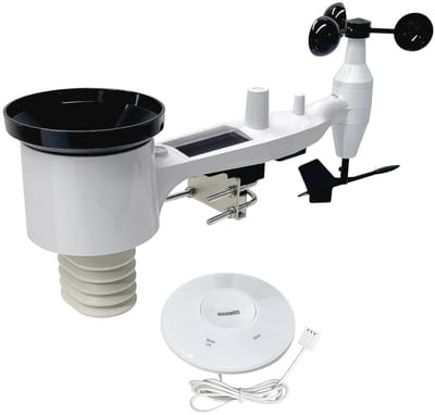 Draadloze Weerstation met Buiten Sensor en WiFi Hub - Nauwkeurige Weervoorspelling voor Thuis en Tuin